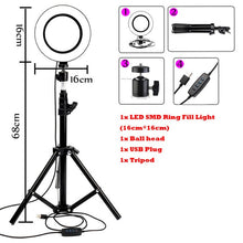 Load image into Gallery viewer, LED Ring Light Photo Studio Camera Light