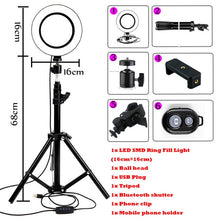 Load image into Gallery viewer, LED Ring Light Photo Studio Camera Light